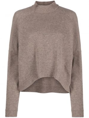Вълнен пуловер Giorgio Armani кафяво