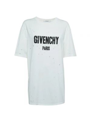 Top bawełniany Givenchy Pre-owned biały