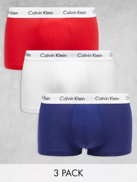 Хлопковые трусы с низкой талией Calvin Klein