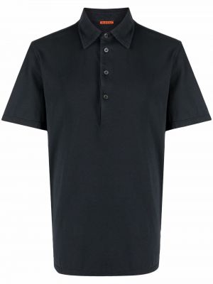 Slim fit poloskjorte Barena svart