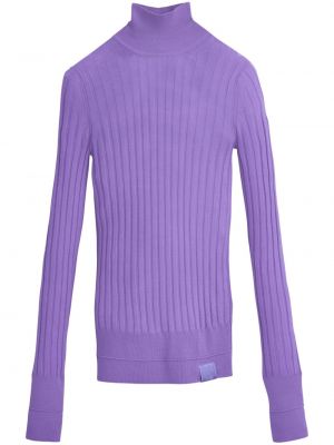 Пуловер от мерино вълна Marc Jacobs виолетово