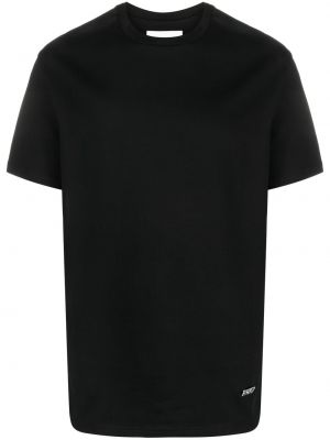 Μπλούζα από ζέρσεϋ Jil Sander μαύρο