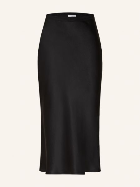 Saténové pouzdrová sukně Anine Bing černé