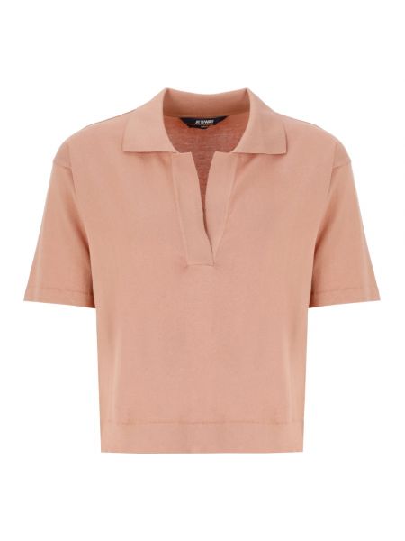 Poloshirt aus baumwoll K-way pink