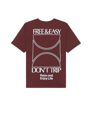 T-shirt Free & Easy bordeaux