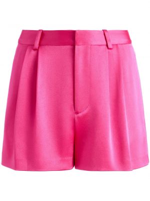 Satin shorts mit plisseefalten Alice + Olivia pink