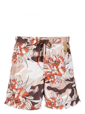 Pantaloni scurți cu model floral cu imagine Moncler