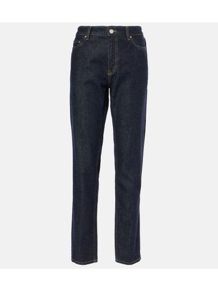 Straight jeans med lav midje Toteme blå