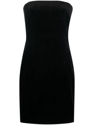 Mini šaty z nylonu na zip Theory - černá