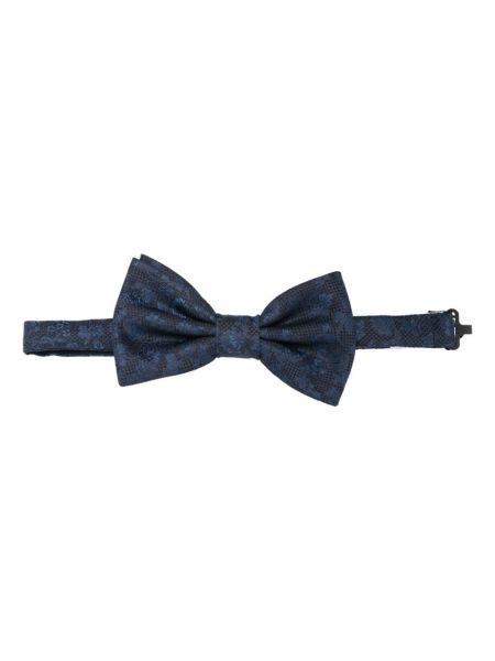 Cravate avec noeuds en jacquard Lady Anne bleu