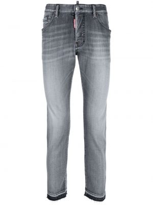 Blugi skinny slim fit Dsquared2 gri