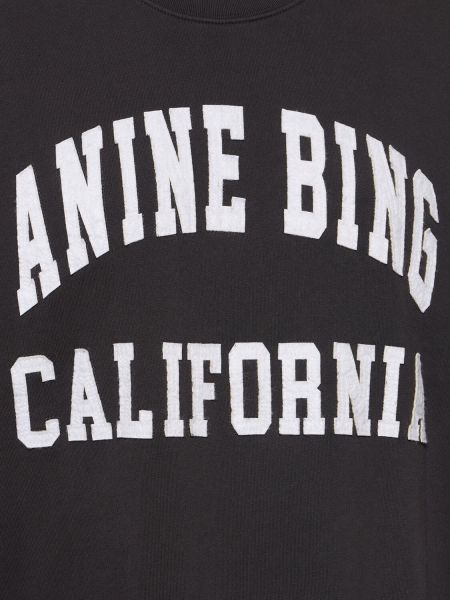 Medvilninis džemperis Anine Bing juoda