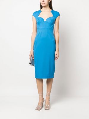 Přiléhavé koktejlové šaty Roland Mouret modré