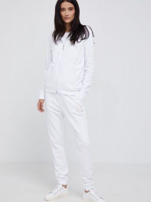 Bluza z kapturem bawełniana Armani Exchange biała