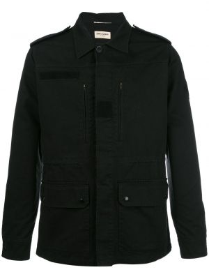 Camisa con bolsillos Saint Laurent negro