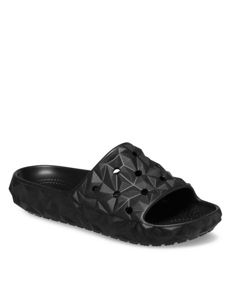 Sandale cu imprimeu geometric Crocs negru