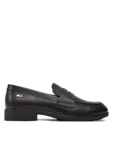Pantofi din piele clasici Tommy Hilfiger negru