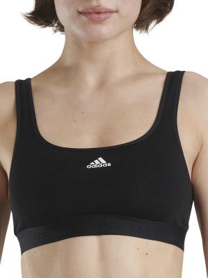 Bavlnená športová podprsenka Adidas Sportswear čierna