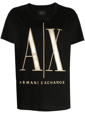 T-paita Armani Exchange musta