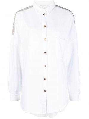 Βαμβακερό πουκάμισο Fabiana Filippi λευκό
