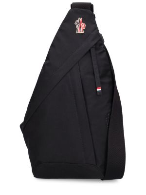 Nylon crossbody táska Moncler Grenoble fekete