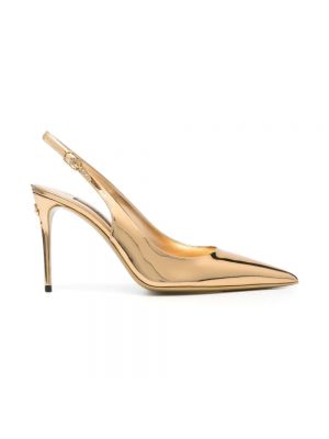Chaussures de ville en cuir Dolce & Gabbana doré