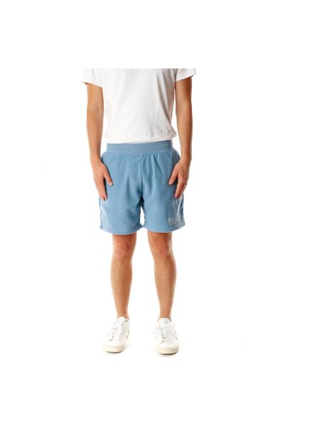 Fleece shorts Pleasures blau