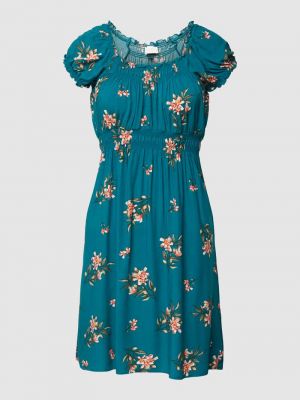 Sukienka mini z nadrukiem Apricot zielona