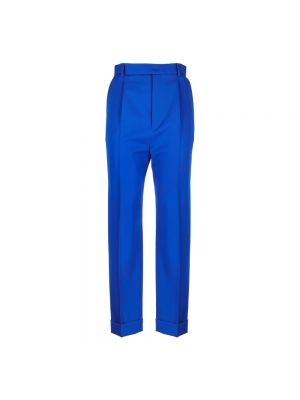 Proste spodnie relaxed fit Saint Laurent niebieskie