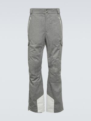 Pantalon cargo en laine Brunello Cucinelli gris