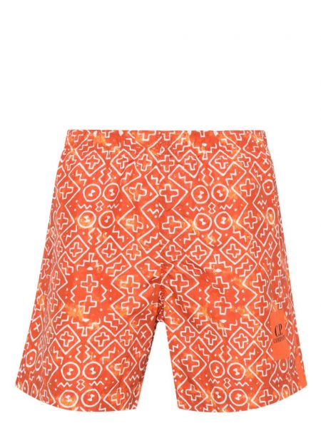 Pantaloni scurți cu imagine C.p. Company portocaliu