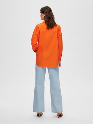 Μπλούζα Selected Femme πορτοκαλί