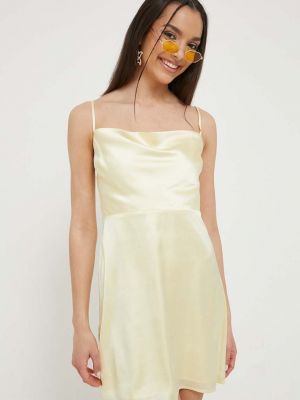 Sukienka mini Hollister Co. żółta