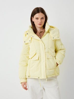 Утепленная демисезонная куртка Moki желтая