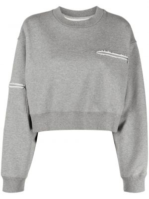 Sweatshirt med dragkedja Mm6 Maison Margiela grå