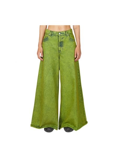 Zielone jeansy Marni