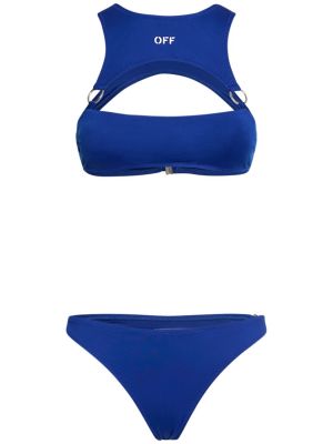 Bikini Off-white blu