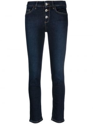 Skinny jeans mit kristallen Liu Jo blau