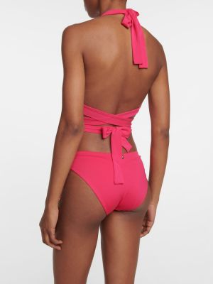 Bikini cu talie înaltă Max Mara roz