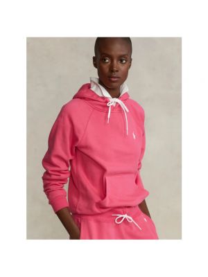 Sudadera con capucha con bordado Polo Ralph Lauren rosa