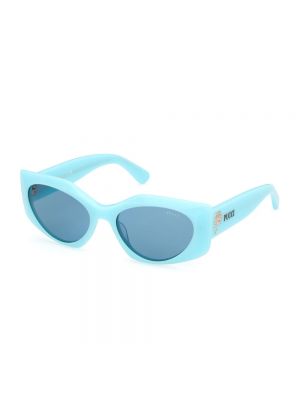 Okulary przeciwsłoneczne Emilio Pucci niebieskie