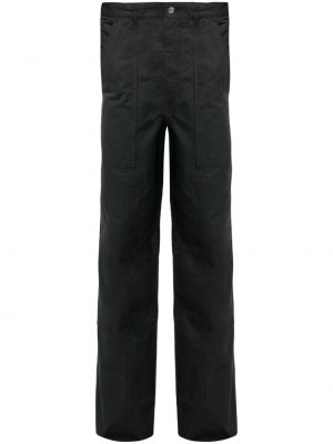 Bombažne ravne hlače Marant črna
