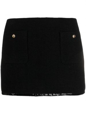Pletené mini sukně s flitry Miu Miu