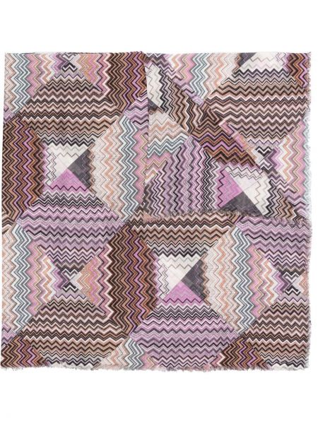 Skjerf Missoni rosa