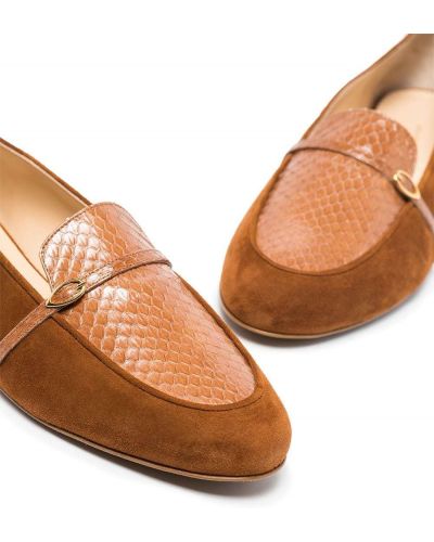 Seemisnahksed loafer-kingad Jennifer Chamandi pruun
