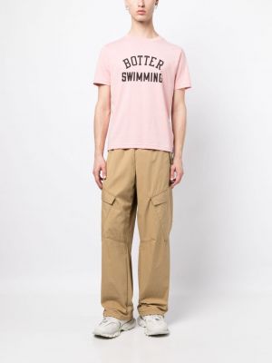 Kokvilnas t-krekls Botter rozā