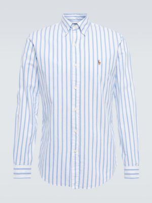 Camisa de algodón Polo Ralph Lauren azul