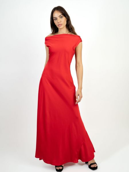 Длинное платье Tfnc красное