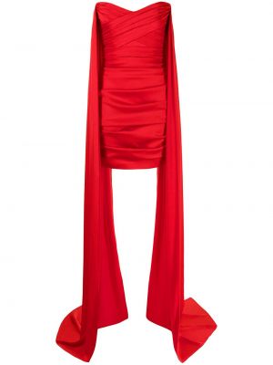 Večerna obleka z draperijo Alex Perry rdeča