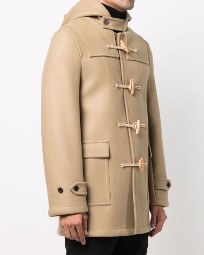 Kabát s kapucí Saint Laurent béžový